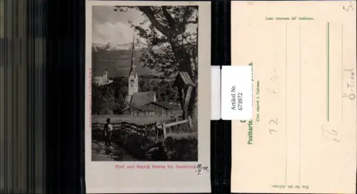 673972,Amras Dorf u. Schloss Ambras b. Innsbruck Wegkreuz