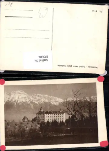 673984,Innsbruck Schloss Ambras Amras geg. Nordkette