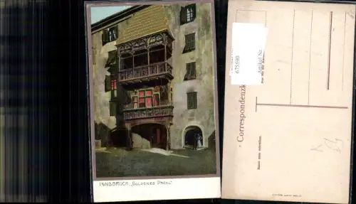675590,M. Zeno Diemer Präge AK Innsbruck Goldenes Dachl