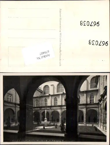 679407 Tiroler Volkskunstmuseum Innsbruck Kreuzgang