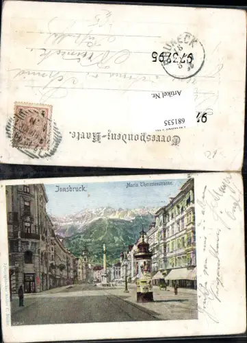 681535 Innsbruck Maria Theresienstrasse Annasäule Litfasssäule