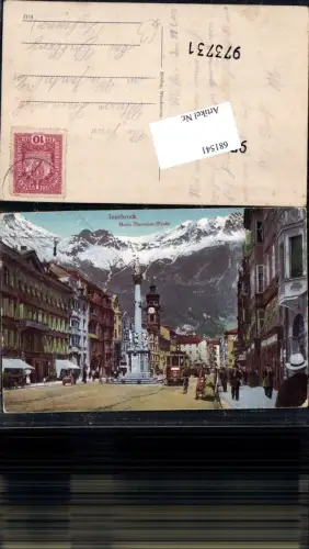 681541 Innsbruck Maria Theresienstrasse Annasäule Straßenbahn