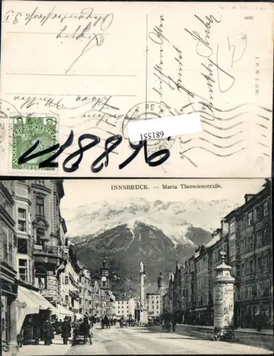 681551 Innsbruck Maria Theresienstrasse Annasäule Litfasssäule