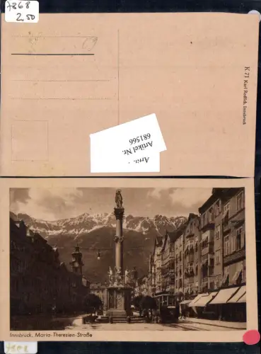 681566 Innsbruck Maria Theresienstrasse Annasäule Straßenbahn