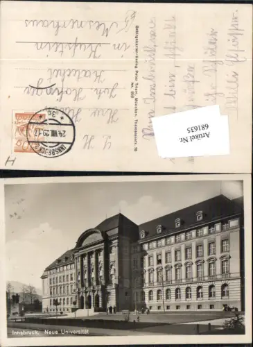 681635 tolle AK Innsbruck Neue Universität