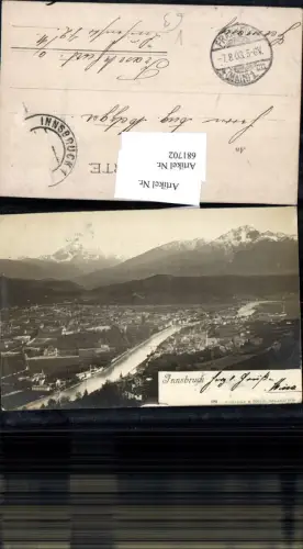 681702 seltene Foto-AK Innsbruck pub Würthle e Sohn 680