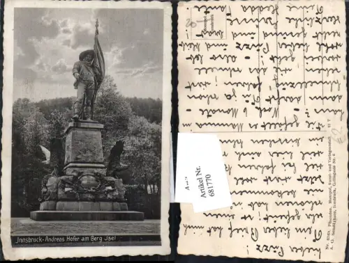 681770 Innsbruck Berg Isel Andreas Hofer Denkmal
