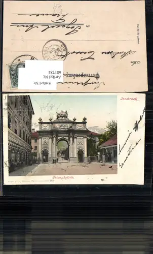 681784 Innsbruck Triumphpforte pub Purger e Co. 889