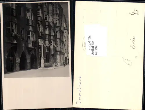 681799 Foto-AK Innsbruck Goldenes Dachl Herzog Friedrich Strasse