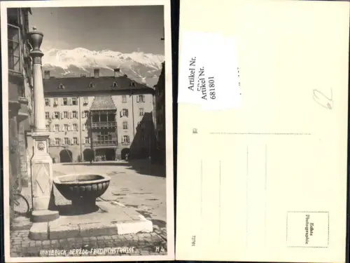 681801 Innsbruck Goldenes Dachl Herzog Friedrich Strasse