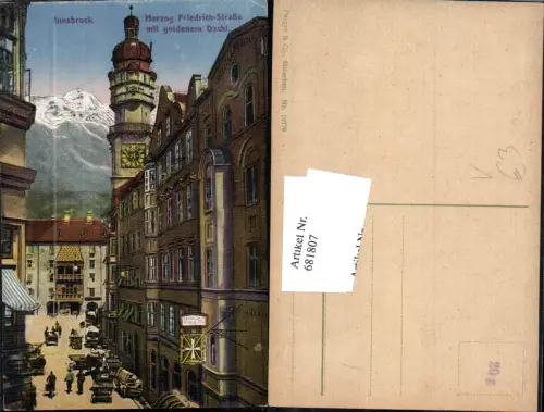 681807 Innsbruck Goldenes Dachl Herzog Friedrich Strasse pub Purger e Co. 10779