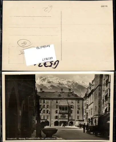 681817 Künstler AK Josef Ruepp Ruep Innsbruck Goldenes Dachl Herzog Friedrich Strasse
