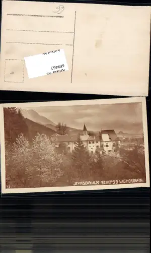 688463 seltene Foto-AK Innsbruck Schloss Weiherburg