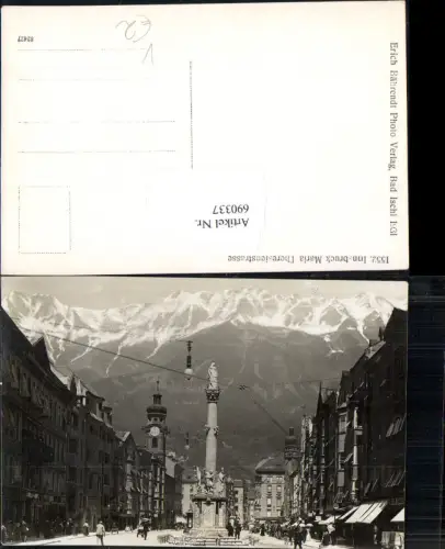 690337 Foto-AK Innsbruck Maria Theresienstraße pub Bährendt 1552