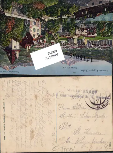 696752 Innsbruck Feldpost Militärpflege St. Thomas bei Waizenkirchen