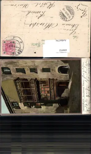 696932 Präge AK Innsbruck Goldenes Dachl gel Zürich pub Ottmar Zieher 2990