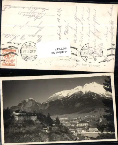 697747 Ansichtskarte Innsbruck Berg Isel pub Adolf Künz