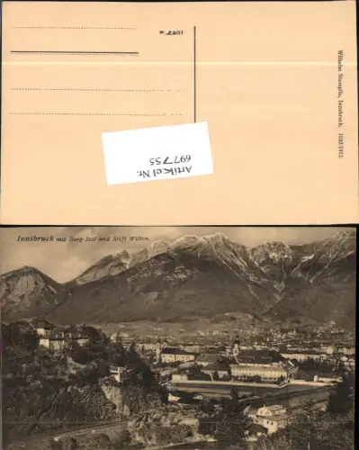 697755 Ansichtskarte Innsbruck Wilten Berg Isel
