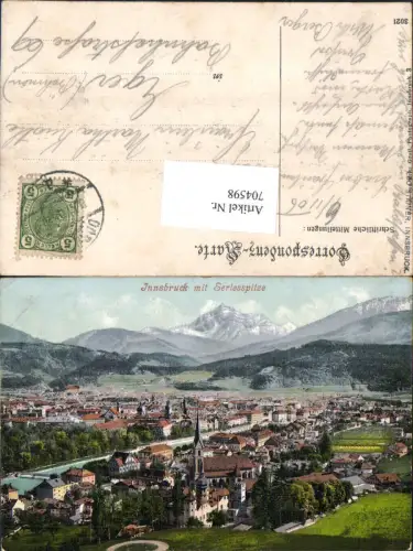 704598 Innsbruck gel Eger Cheb Böhmen
