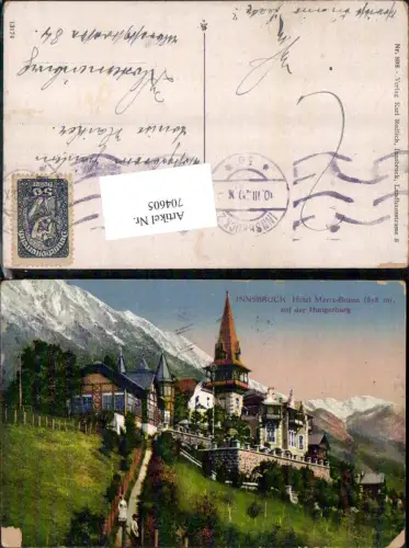 704605 Innsbruck Hotel Hungerburgbahn Maria Brunn gel Klosterneuburg