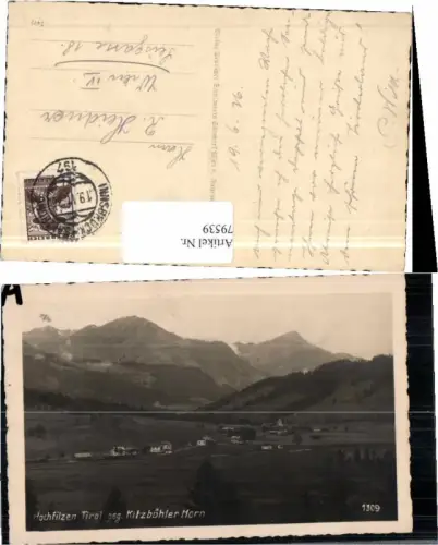 79539,Hochfilzen Kitzbühler Horn Kitzbühel Bahnpost