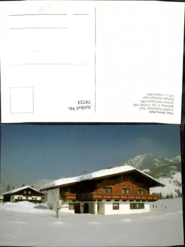 79724,Hochfilzen Fam. Georg Hain Pension Winteransicht