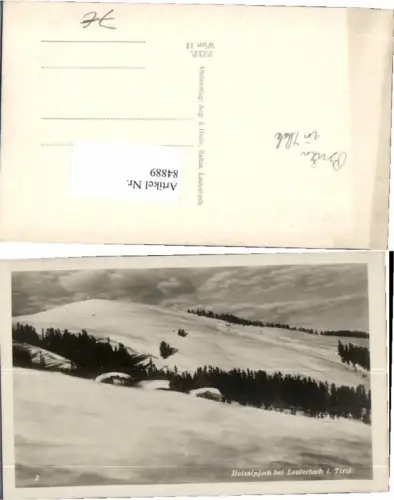 84889,Holzalpjoch b. Lauterbach in Tirol Brixen Thale