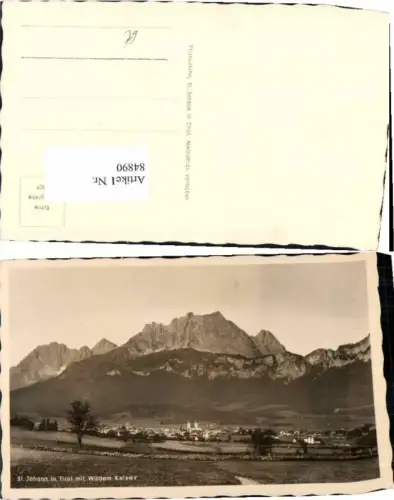 84890,St Johann in Tirol Wegpartie 1935
