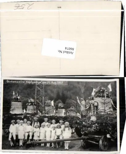 86074,FotoAK Glockenweihe in Hopfgarten 1933 RAR