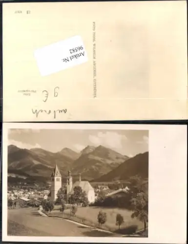 96582,Kitzbühel Fotokarte Wegpartie beim Ort 1930