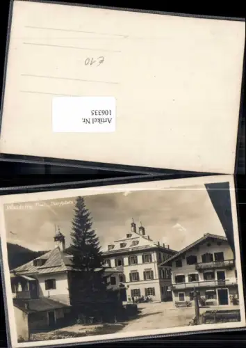 106335,RAR Waidring Tirol Gasthaus Dorfplatz 1930