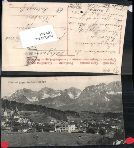109461,Kitzbühel in Tirol m. Kaisergebirge 1910