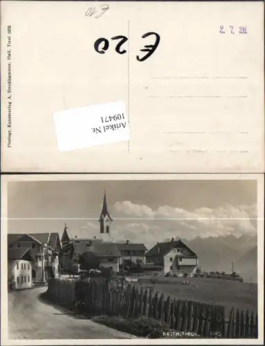 109471,Seltene Strassenpartie Reith in Tirol bei Kitzbühel