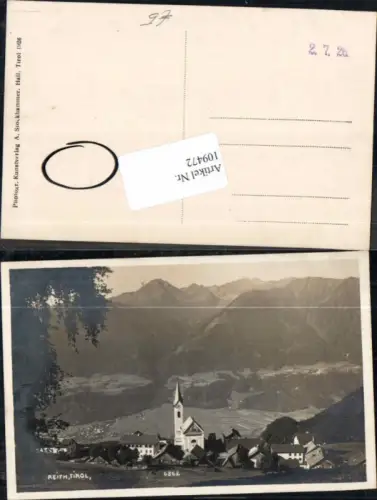 109472,Reith in Tirol bei Kitzbühel 1926