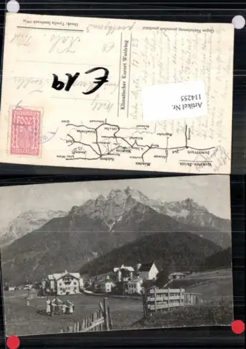 114255,seltene AK aus Waidring in Tirol Tanzende Leute vorm Ort