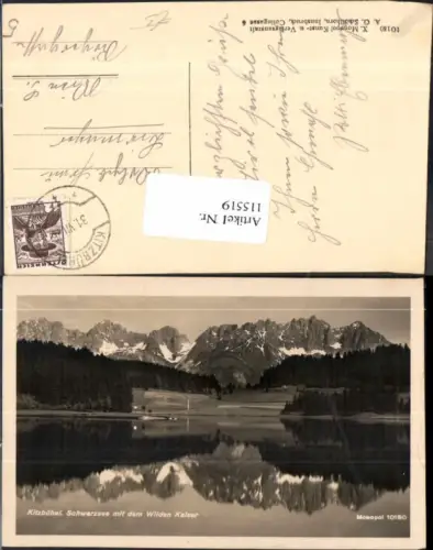 115519,Schwarzsee bei Kitzbühel m. Wilden Kaiser 1935