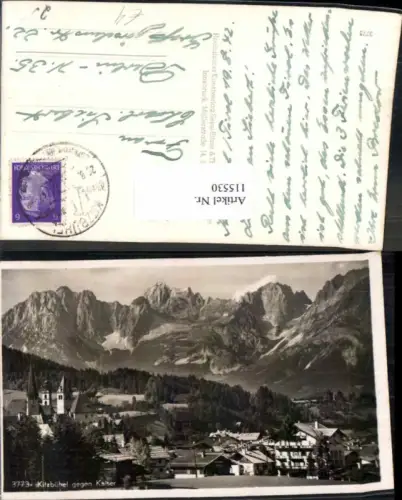 115530,Kitzbühel in Tirol Teilansicht 1938
