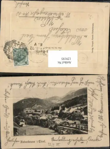 129195,Fieberbrunn in Tirol Präge AK 1902