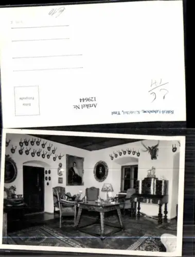 129644,Kitzbühel Schloss Lebenberg Innen Fotokarte