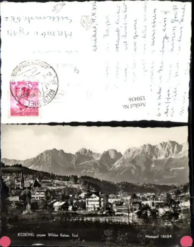 150436,Foto Ak Kitzbühel geg. Wilden Kaiser Totale
