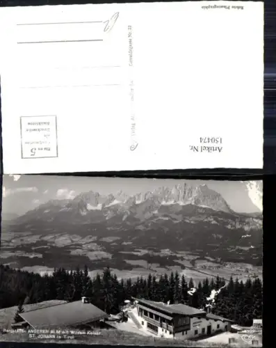 150474,Foto Ak Bergstation Angerer Alm m. Wildem Kaiser St Johann i. Tirol