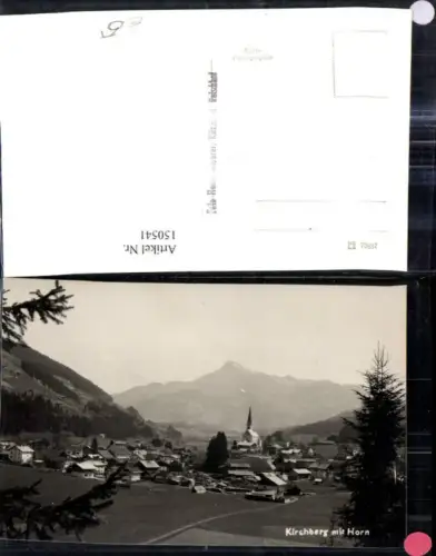150541,Foto Ak Kirchberg m. Horn Totale