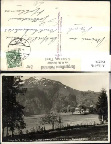 152274,Bei Kössen Ansicht Berg Cafe Peterhof m. Unterberghorn 1934