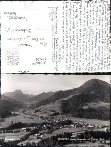 152294,Kirchberg i. Tirol g. Rettenstein u. Gaisberg Totale 1957