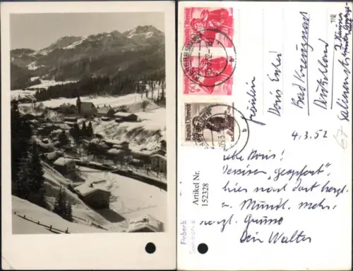152328,Fieberbrunn Winteransicht 1952
