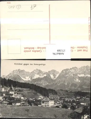 171389,Kitzbühel geg. Das Kaisergebirge Totale