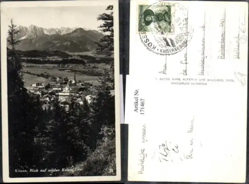 171467,Kössen Blick auf wilden Kaiser Totale