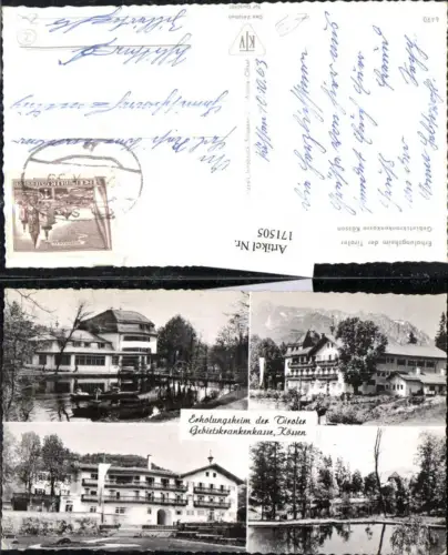 171505,Kössen Erholungsheim d. Gebietskrankenkassen Mehrbildkarte