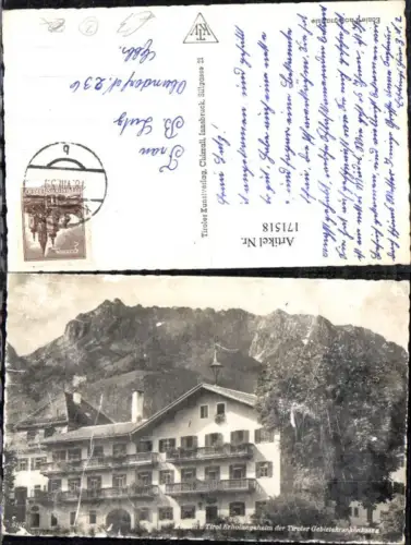 171518,Kössen Erholungsheim d. Krankenkassen
