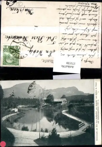 171530,Kössen Promenade am See d. Gasthofes zur Kapelle m. Unterbergerhorn